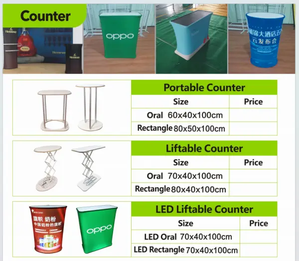 Plastic Round Liftable Counter